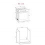 Simfer | 4207BERSP | Oven | 47 L | Multifunctional | Manual | Pop-up knobs | Height 59.5 cm | Width 45 cm | Black - 4